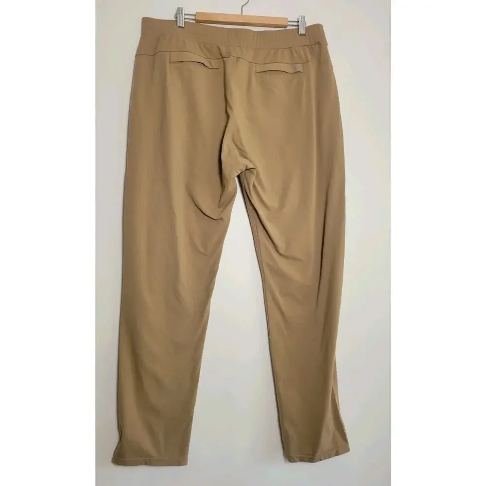 Public Rec Pants Men 40x34 Beige All Day Every Day Sweat Nylon Stretch Active